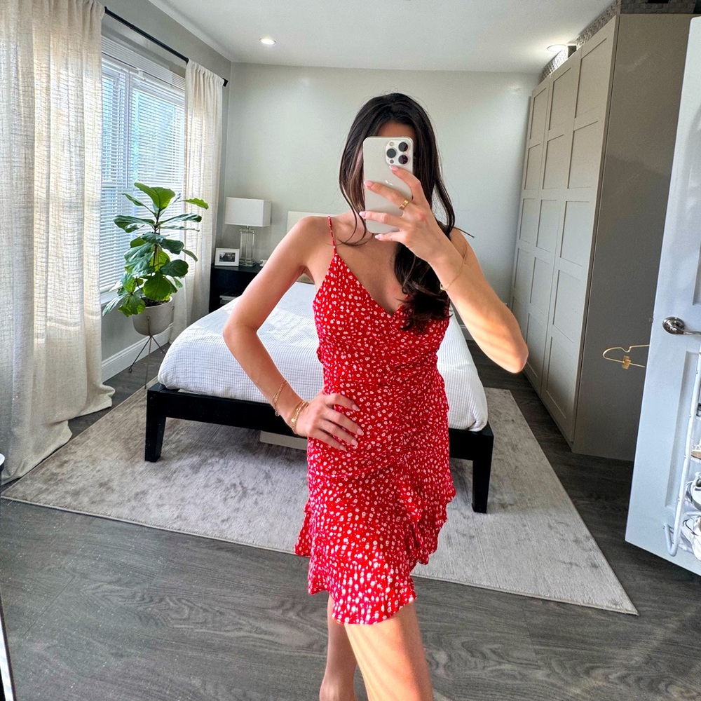 Floral Ruffled Mini Dress